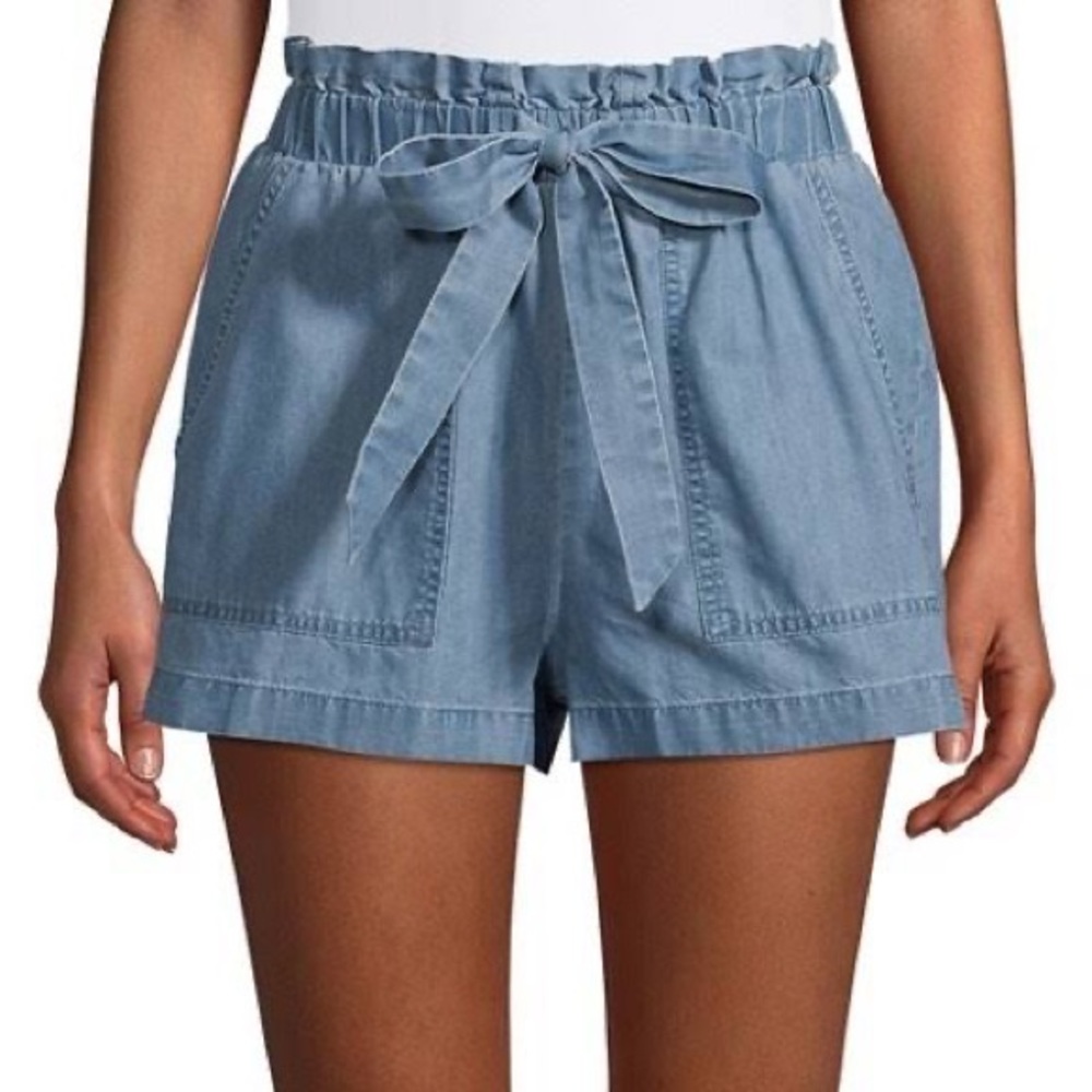 ✨BLUE TIE-WAIST SHORTS SIZE S